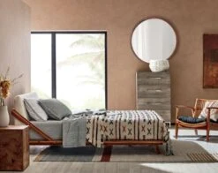 Drommen Acacia Wood Platform Queen Bed -Optimal Furniture Store DrommenAcaciaWoodJN20