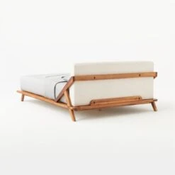 Drommen Acacia Wood Platform Queen Bed -Optimal Furniture Store DrommenQueenBed3QBSSS21