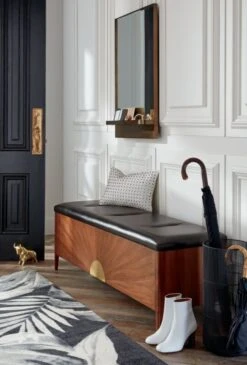 Drizzle Black Umbrella Stand -Optimal Furniture Store DuskLeatherAndWoodStorageBenchJL19