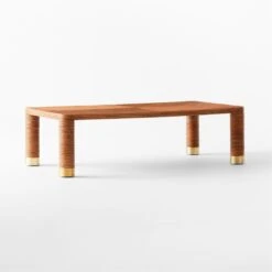 Edie Rectangular Rattan Coffee Table -Optimal Furniture Store EdieRattanRectCoffeeTbl3QSSS22