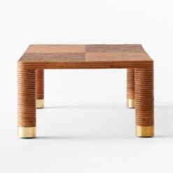 Edie Rectangular Rattan Coffee Table -Optimal Furniture Store EdieRattanRectCoffeeTblSDSSS22