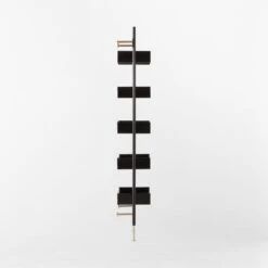 Effie Black Oak Wall Mount Bookshelf -Optimal Furniture Store EffieEbonizedOakBookcaseSDSSF22