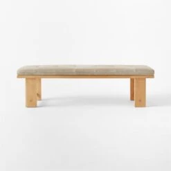 El Molino Oak Dining Bench With Suede Cushion -Optimal Furniture Store ElMolinoBenchWSdCshnSOSSS22