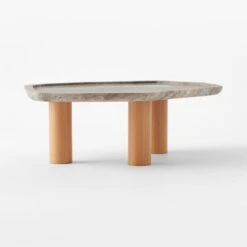 El Verano Travertine Coffee Table -Optimal Furniture Store ElVeranoCoffeeTable3QSSS22