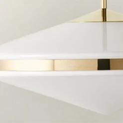 Elayna Polished Brass Pendant Light -Optimal Furniture Store ElaynaGlsNPlhdBrsPendantAVSHF23