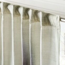 Elysium Green Dupioni Silk Window Curtain Panel 48"x84'' -Optimal Furniture Store ElysiumGrnCrtn96PanelAV3SHF23