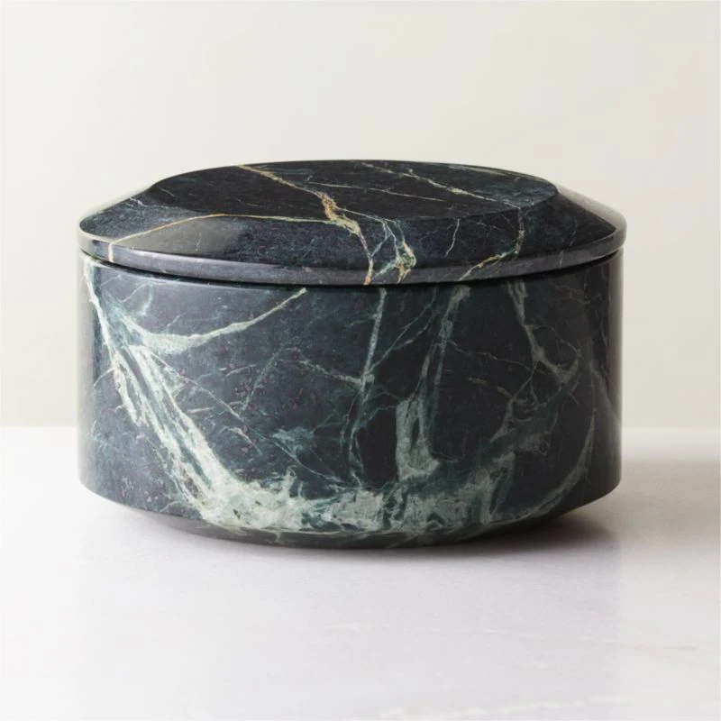 Emil Round Green Spider Marble Box 1 Emil Round Green Spider Marble Box