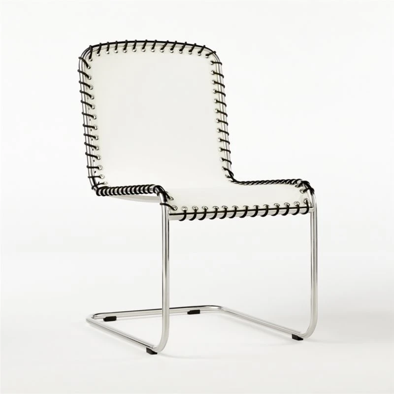 Enzo Natural Sunbrella ® Outdoor Armless Sling Chair Set Of 4 7 Enzo Natural Sunbrella ® Outdoor Armless Sling Chair Set Of 4 - Image 7