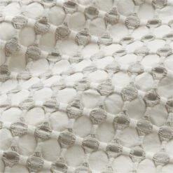 Estela Grey And White Organic Cotton Duvet Cover And Shams -Optimal Furniture Store EstelaGreyFQDuvetROF19