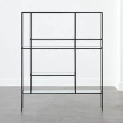 Euclidean Black Metal Etagere