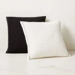 Evora White Throw Pillow 23" -Optimal Furniture Store EvoraPillowGroupFHS23