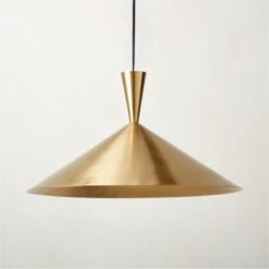 Exposior Polished Brass Pendant Light Model 018 16.75"