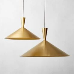 Exposior Polished Brass Pendant Light Model 018 16.75" -Optimal Furniture Store ExposiorPndntMdl2011FHS22