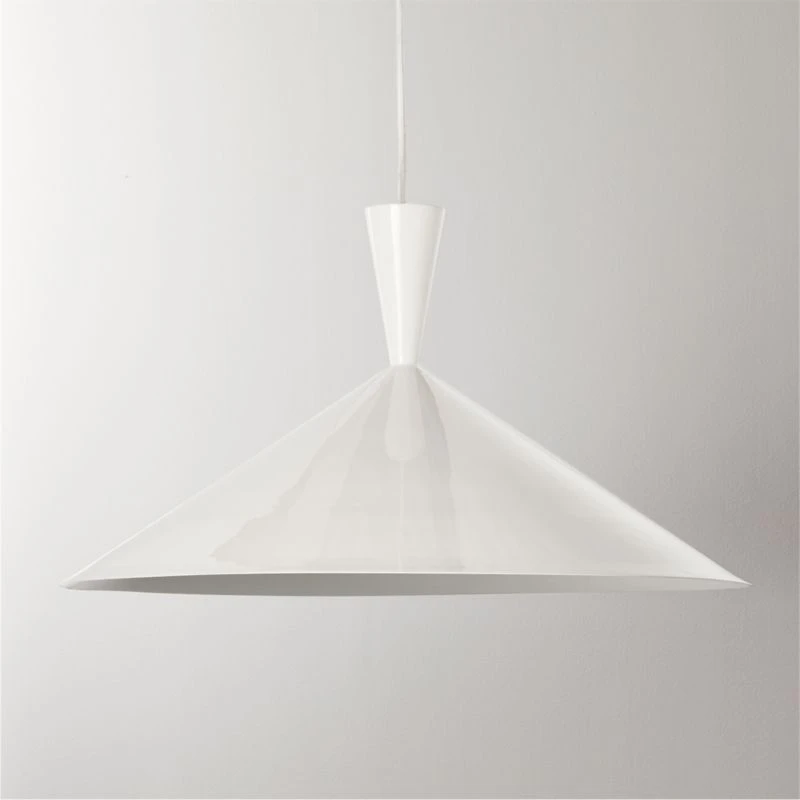 Exposior White Pendant Light Model 018 24.75" 1 Exposior White Pendant Light Model 018 24.75"