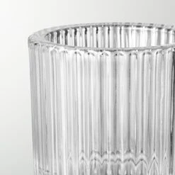 Ezra Glass Tealight Candle Holders Set Of 6 6 Ezra Glass Tealight Candle Holders Set Of 6 -Optimal Furniture Store EzraClearTealightHolderAVSHF21