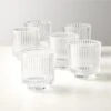 Ezra Glass Tealight Candle Holders Set Of 6