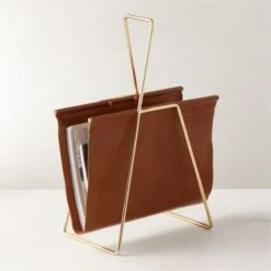 Fallon Leather Magazine Rack -Optimal Furniture Store FallonLthrMagazineRackAVSHS22