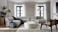 Cap Ivory Cement Coffee Table -Optimal Furniture Store FamiliaCollRhapsodeFB20