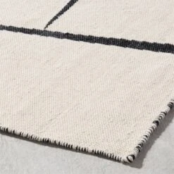 Faro Handwoven Performance White And Black Indoor/Outdoor Area Rug 5'x8' -Optimal Furniture Store FaroHdwnWtBkPfIDODRg8x10AVSHS23
