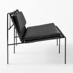 Fenn Black Cord And Leather Settee 9 Fenn Black Cord And Leather Settee -Optimal Furniture Store FennBlkLthrNCrdLoveseatSDSSS22