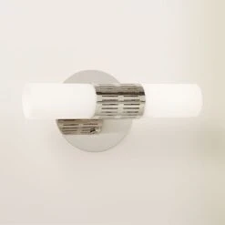 Figaro Polished Nickel Wall Sconce -Optimal Furniture Store FigaroPlshdNickelSconceAVSHS22