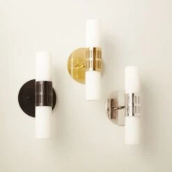 Figaro Polished Brass Wall Sconce -Optimal Furniture Store FigaroSconceGroupFHS22 1