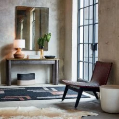 Mend Metallic Black Serving Bowl -Optimal Furniture Store FloatShagreenConsoleTableJL19