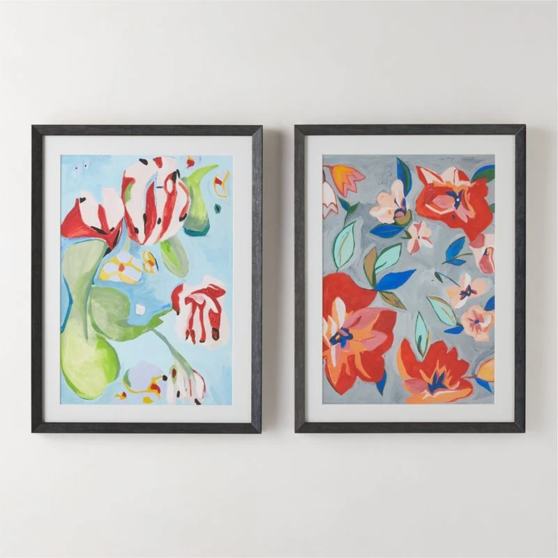 'Amaryllis Floral' Framed Giclee Art Print 18"x24" 4 'Amaryllis Floral' Framed Giclee Art Print 18"x24" - Image 4