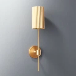 Fluted Gold Wall Sconce