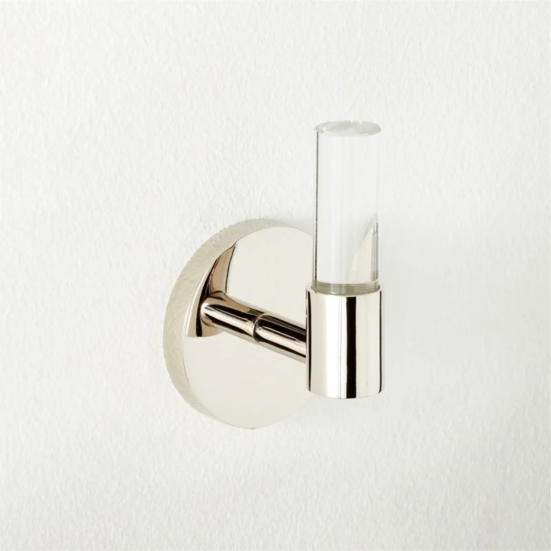 Flynn Crystal Polished Nickel Hook 1 Flynn Crystal Polished Nickel Hook