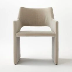 Foley Faux Mohair Grey Dining Armchair Set Of 4 -Optimal Furniture Store FoleyFxMhrGryDnngChairSOSSF20