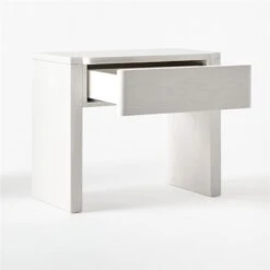 Fore Bleached Ash Wood Nightstand With Drawer -Optimal Furniture Store ForeBlchdAshNightstand3QAVSSS21