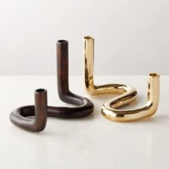 Freya Bronze Taper Candle Holder -Optimal Furniture Store FreyaBrnzTprCndlHldrCllctnFHF23