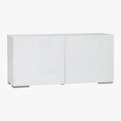 Fuel High-Gloss White Credenza -Optimal Furniture Store FuelCredenzaWhite3QS11