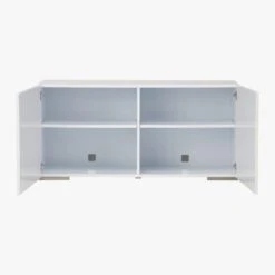 Fuel High-Gloss White Credenza -Optimal Furniture Store FuelCredenzaWhiteAV1S11
