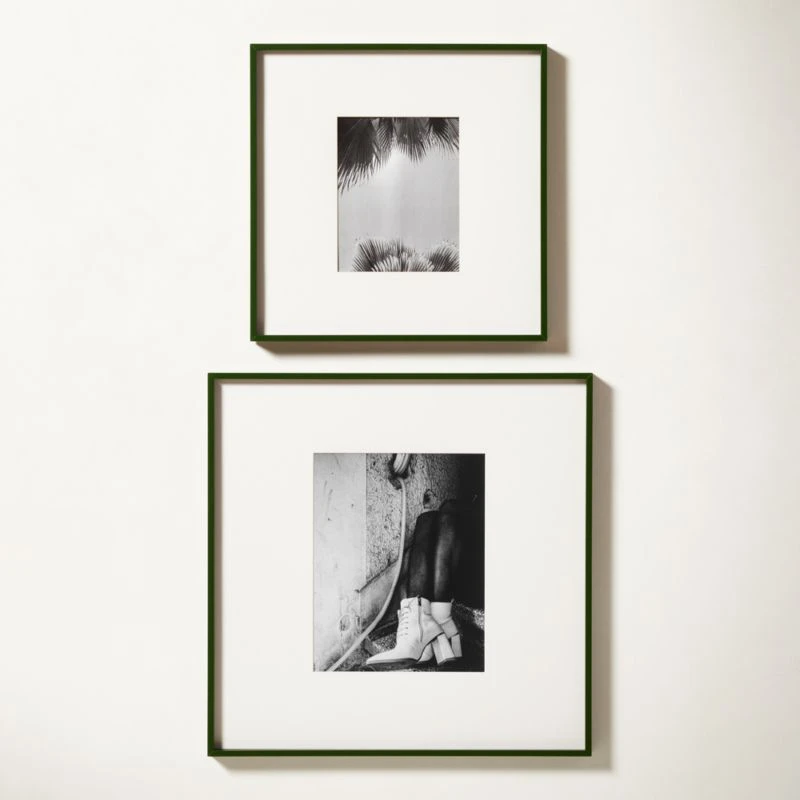 Gallery Green Picture Frame With White Mat 8"x10" 5 Gallery Green Picture Frame With White Mat 8"x10" - Image 5
