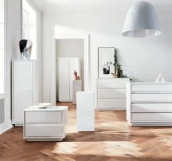 Gallery 3-Drawer White Dresser -Optimal Furniture Store GalleryWhiteCollCitySlickerJN19