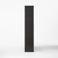 Genova Black Ebonized Oak Bookcase -Optimal Furniture Store GenovaEbdOakPrstBkCsSDSSF22