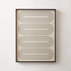 'Gia I' Screen Printed Wall Art In Black Frame 18"x24"