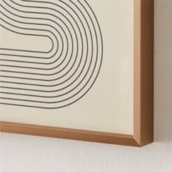 'Gia Ll' Screen Printed Wall Art In Brass Frame 18"x24" -Optimal Furniture Store Gia218x24inBsGllyFmUmdAV2SHS22