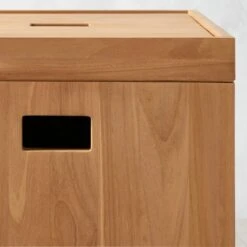 Giacomo Teak Storage Bin -Optimal Furniture Store GiacomoTeakBinAV3SHS23