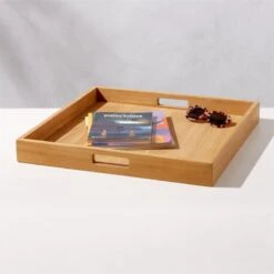 Giacomo Teak Decorative Tray -Optimal Furniture Store GiacomoTeakTrayAV2SHS23