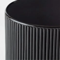 Giro Small Black Rattan Pedestal Table -Optimal Furniture Store GiroBlkRttnPdstlTableSmAVSSF22