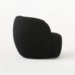 Gwyneth Black Boucle Swivel Chair -Optimal Furniture Store GwynethBkBclChairBlcNoirSDSSS21