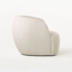 Gwyneth Ivory Boucle Accent Chair -Optimal Furniture Store GwynethIvoryBclNoSwvlChrSDSSS23