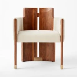 Half Moon Ivory Velvet Dining Chair -Optimal Furniture Store HalfMoonDinigChairSOSSS22