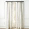 Harlow Striped Linen-Blend Sheer Window Curtain Panel 48"x84"