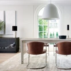 Raw Marble Table Lamp -Optimal Furniture Store HatchHiGlossWhiteOC20 1x1