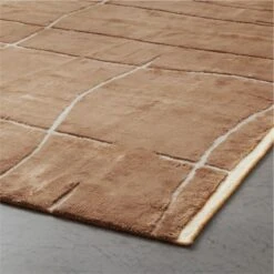 Hogan Handknotted Mocha Viscose Area Rug 5'x8' -Optimal Furniture Store HoganHndknttdVscsCpprRg8x10ROF20