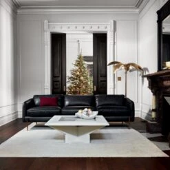 Palm Brass Finish Floor Lamp 10 Palm Brass Finish Floor Lamp -Optimal Furniture Store HoxtonBlackLeatherSofaNV20 1x1 1